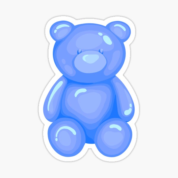 Blue Gummy Bear Sticker – Doodlecorn
