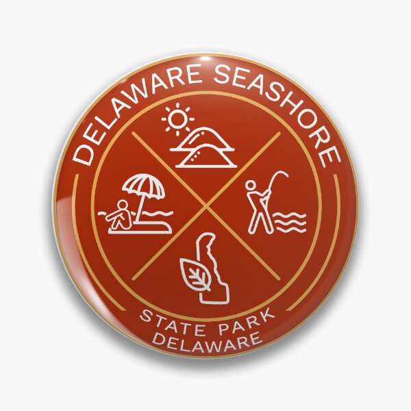 Item preview, Delaware Seashore State Park Heraldic Logo Orange designed and sold by VanyaKar.