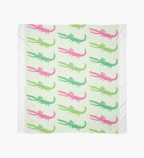 happy alligator pink Scarf