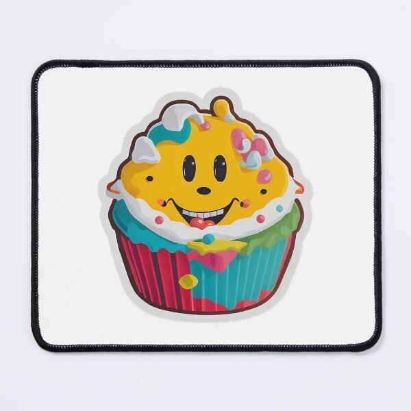 Item preview, Rainbow cupcake kawaii face meme designed and sold by Rrrmin.
