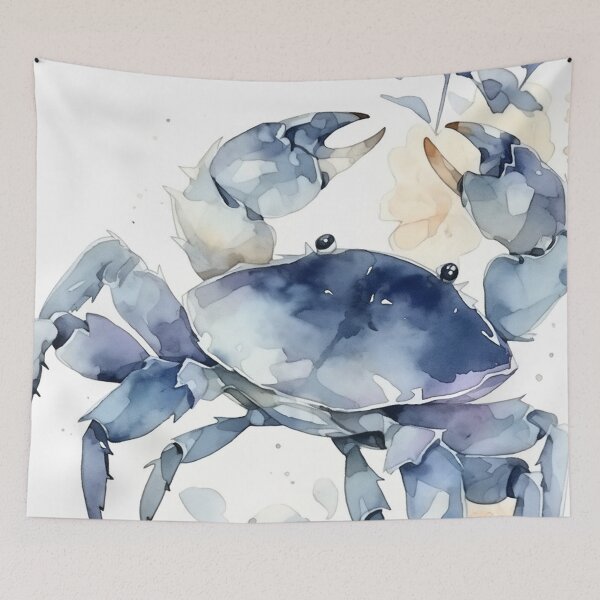 Item preview, Blue Crab Beach House: Coastal Nautical Delight designed and sold by Lovegrass Prints.