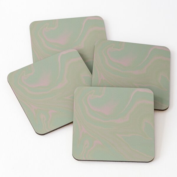 Item preview, Abstract Granite and Gradient Effect Green and Pink Textured Design designed and sold by minkymoodesigns.