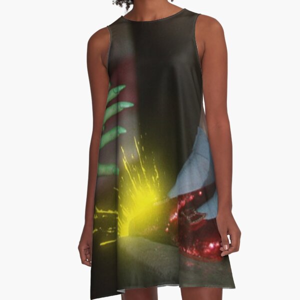 The Wizard of Oz Ruby Slippers Scene A-Line Dress