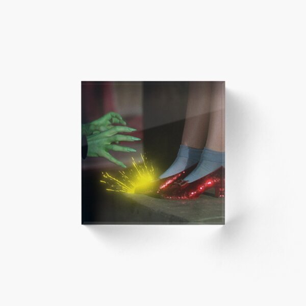 The Wizard of Oz Ruby Slippers Scene Acrylic Block
