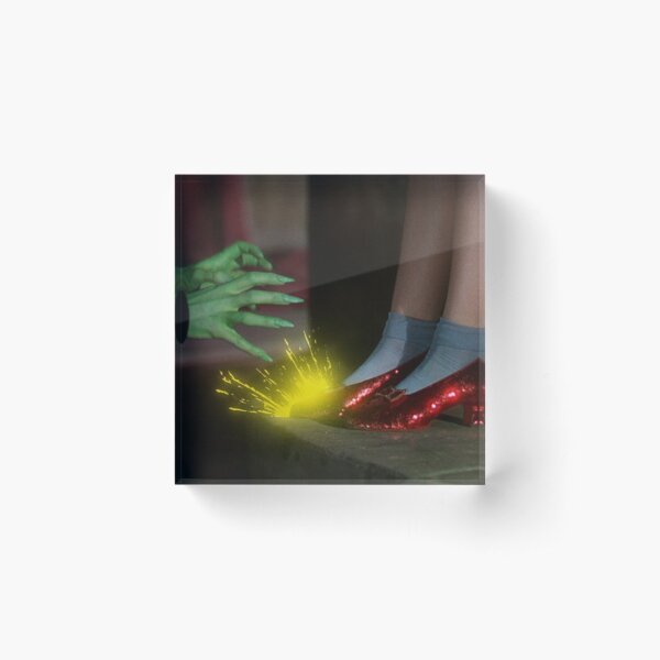 The Wizard of Oz Ruby Slippers Scene Acrylic Block