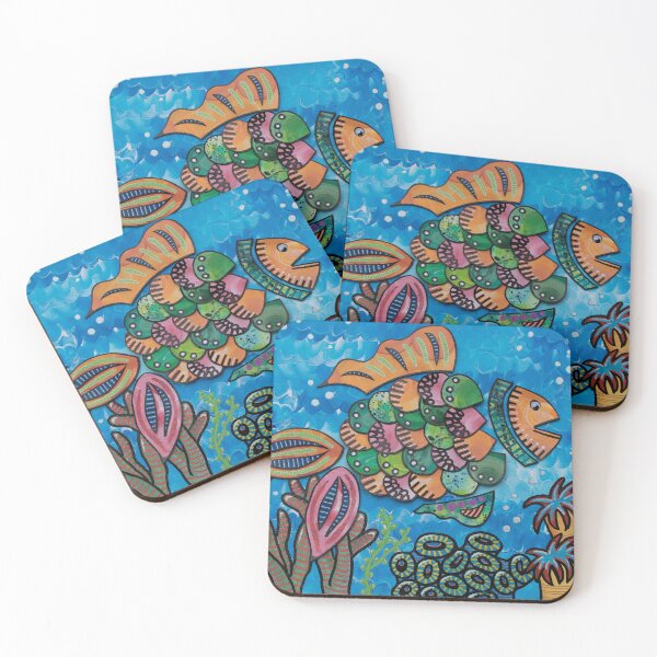 Item preview, Rainbow Fish (Full Painting) designed and sold by CreativeDazeArt.