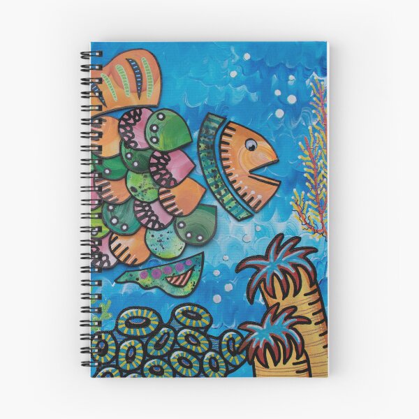 Item preview, Rainbow Fish (Full Painting) designed and sold by CreativeDazeArt.