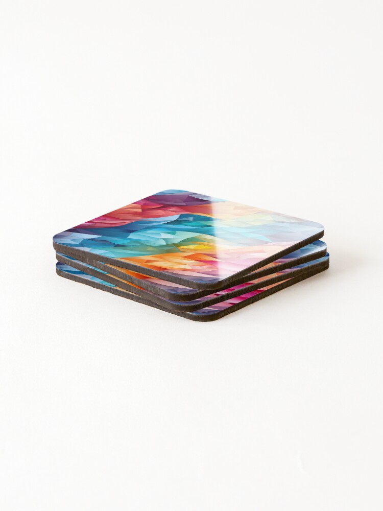 Thumbnail 4 of 5, Coasters (Set of 4), Colorful Pattern designed and sold by Skolyak.
