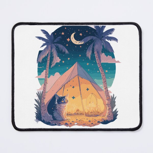 Item preview, Camping cat designed and sold by deviatepolo.