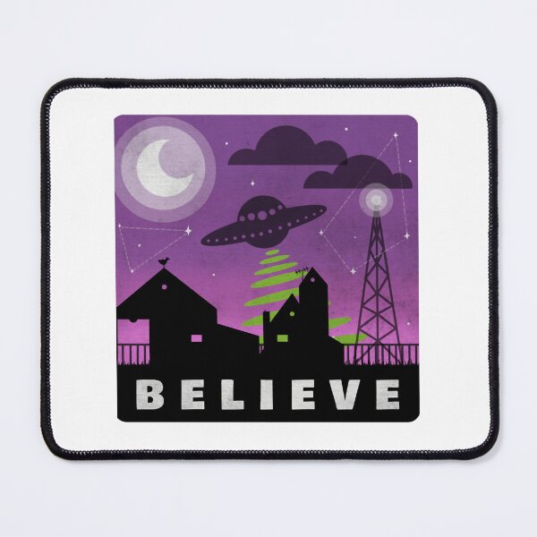 Item preview, Believe in aliens village nightscape designed and sold by carmella-eppers.
