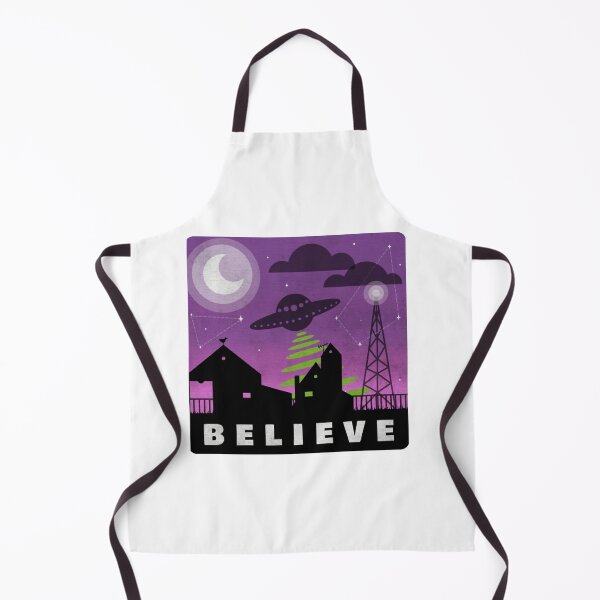 Item preview, Believe in aliens village nightscape designed and sold by carmella-eppers.