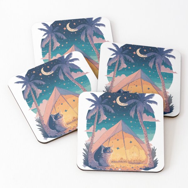 Item preview, Camping cat designed and sold by deviatepolo.