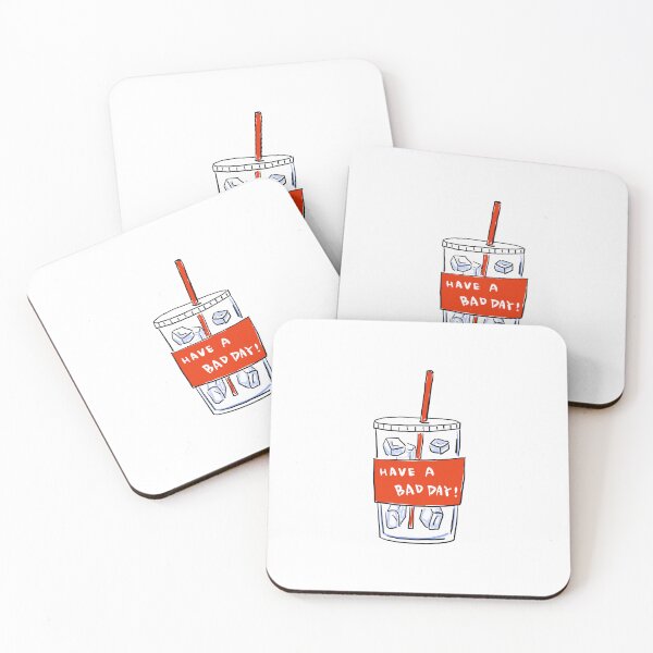 Item preview, Have A Bad Day l Iced Americano Design by Zeesdesign on Redbubble designed and sold by ZEESDESIGN.