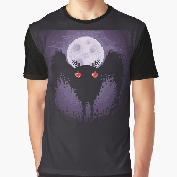 Vista previa del artículo con la obra «Mothman Pixels», diseñado y vendido por liseymop.