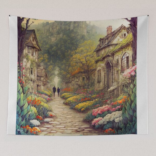 Item preview, Ilustration Once upon a time in a beautiful garden there designed and sold by Fateh-Kro ⭐⭐⭐⭐⭐.