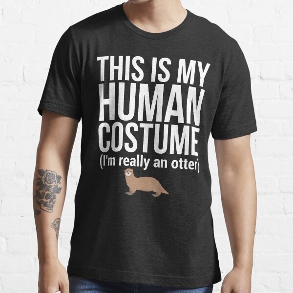 Traje humano Funny Otter Lover camiseta Camiseta esencial