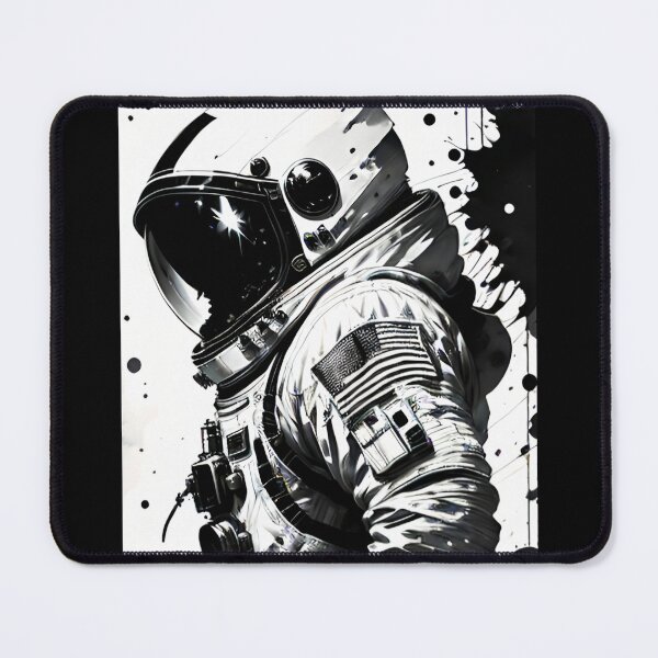 Item preview, Standing Astronaut in Black and White designed and sold by SummerTshirt.