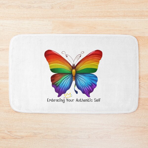 Item preview,  Rainbow butterflies  Think positive : Embracing Your Authentic Self designed and sold by Rrrmin.