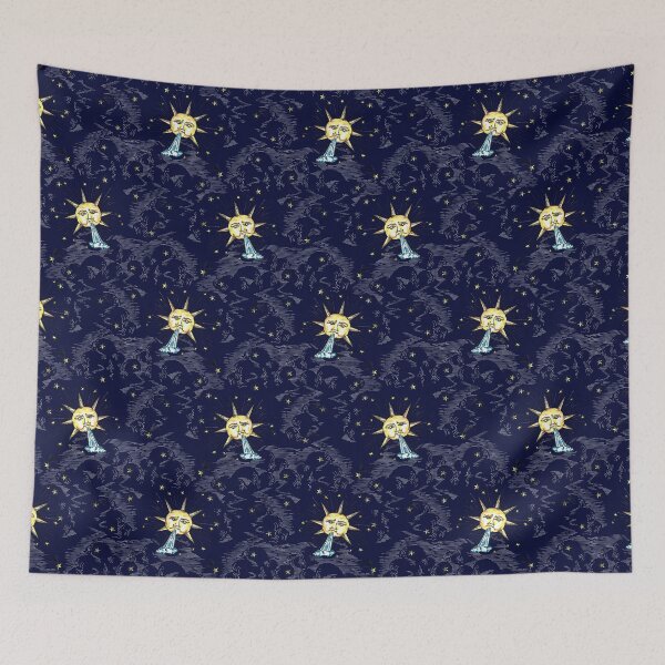 Item preview, sun, sky ,clouds ,midnight ,zodiac ,stars designed and sold by letsgow8th.