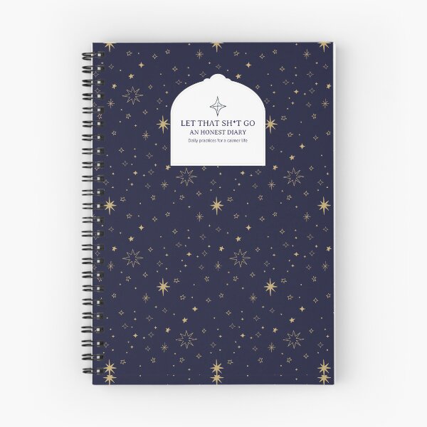 Item preview, sparkling notebook cover template for an honest journal designed and sold by digitalgaj.