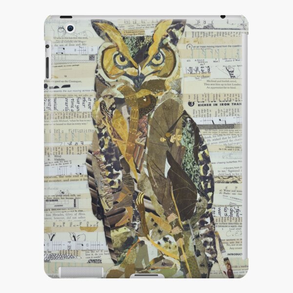 Great Horned Owl Unique Collage Art iPad Snap Case