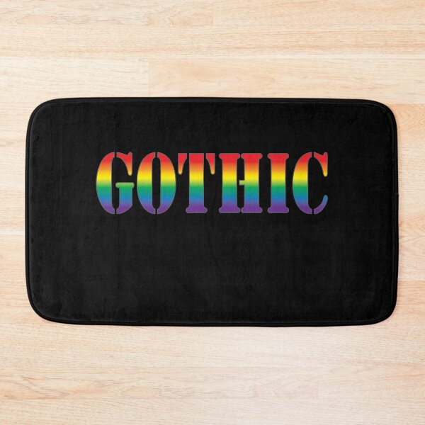 Item preview, Gothic Rainbow Pride color Stencil font designed and sold by TheirChoice.