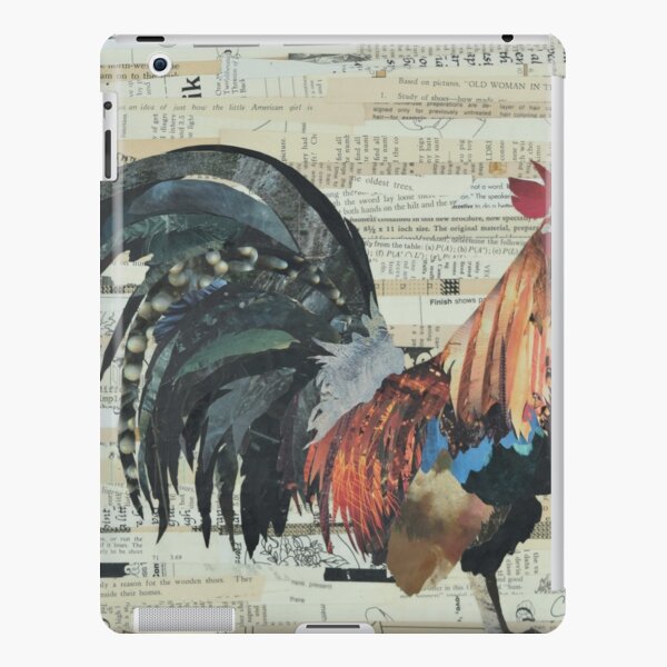 Rooster Collage Art Unique iPad Snap Case