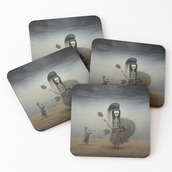 Item preview, Martian Tribal Woman Gathers Furs for Clothing designed and sold by Peter LOPEZ.