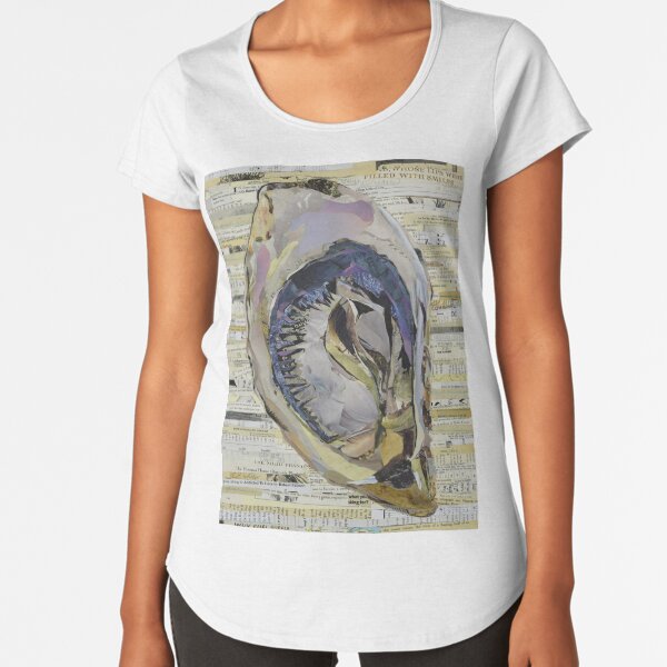 Oyster Collage by C.E. White Premium Scoop T-Shirt