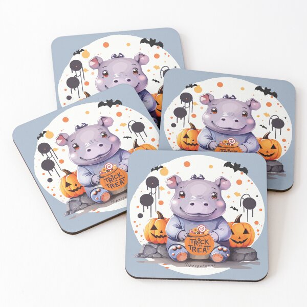 Item preview, Kawaii  Halloween Hippo designed and sold by MvuuStudio.