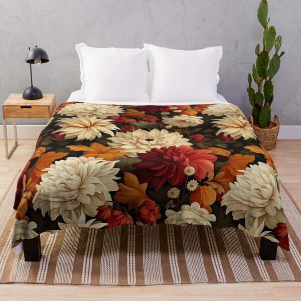 Item preview, Autumnal Fall Floral Seamless Pattern premium Designs designed and sold by sfwArt.