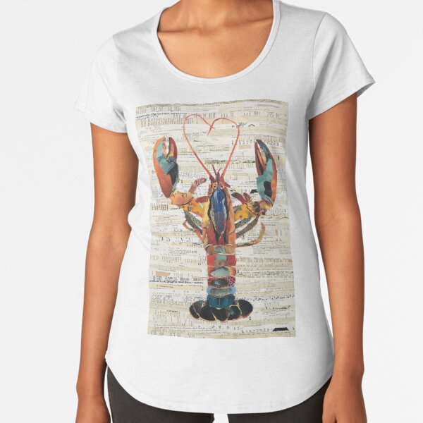 Lobster Collage by C.E. White Premium Scoop T-Shirt