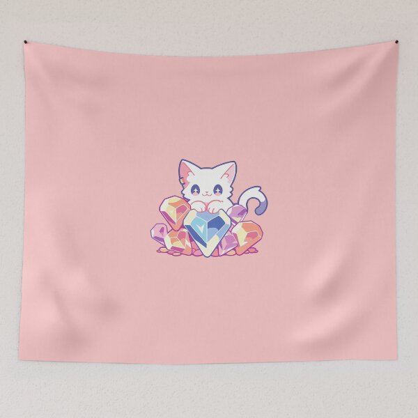 Item preview, Gemology Cat With heart Gems designed and sold by SweetClicks123.