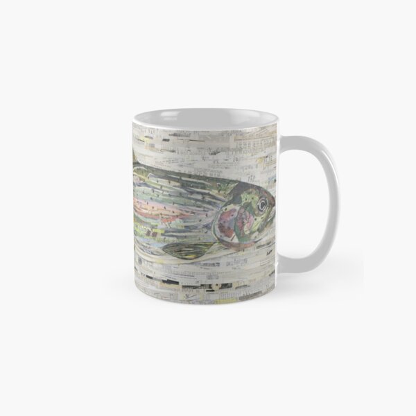 Rainbow Trout Collage by C.E. White (v3) Fly Fishing Classic Mug
