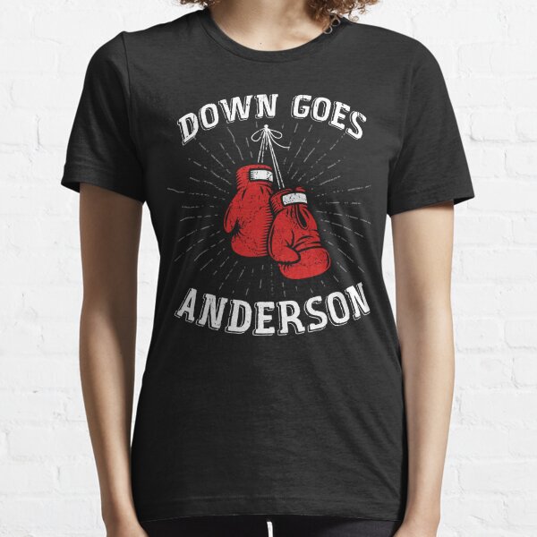 Down Goes Anderson Funny Meme Baseball Shirt - TeeUni