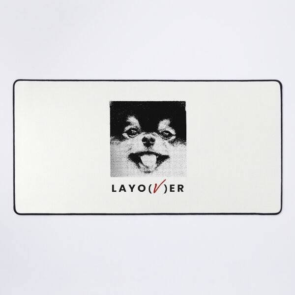 Item preview, BTS V Layover, BTS Taehyung Layover, Yeontan, love me again, black and white/ black text designed and sold by SoloAutenica.