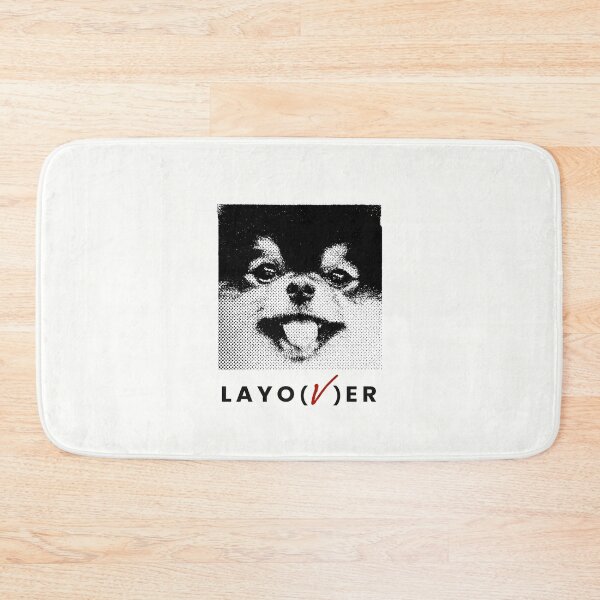 Item preview, BTS V Layover,  BTS Taehyung Layover, Yeontan, love me again, black and white/ black text designed and sold by SoloAutenica.