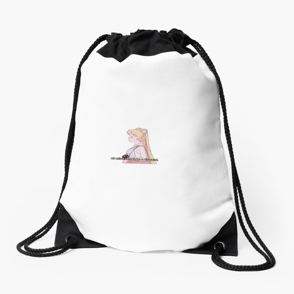 Vista previa del artículo con la obra «Mochila saco», diseñado y vendido por amelieglass.