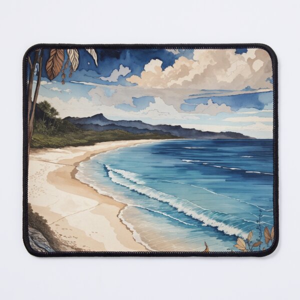 Item preview, Untouched Beauty: An Artistic Landscape of the Deserted Beach designed and sold by Ngea.