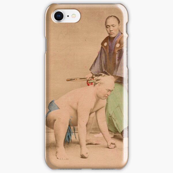 Sumo wrestlers, Japan, 1890s iPhone Snap Case