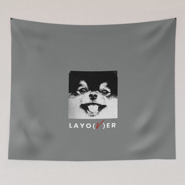Item preview, BTS V Layover,  BTS Taehyung Layover, Yeontan, love me again, black and white/ white text designed and sold by SoloAutenica.