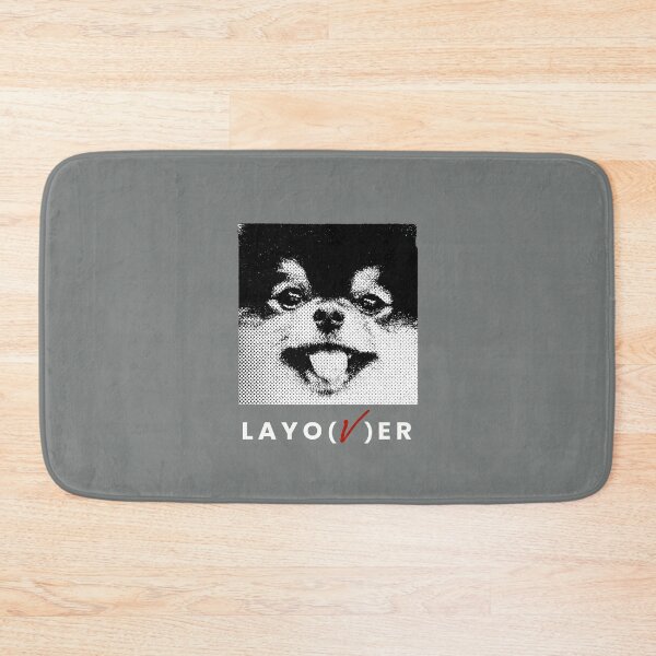 Item preview, BTS V Layover,  BTS Taehyung Layover, Yeontan, love me again, black and white/ white text designed and sold by SoloAutenica.