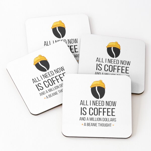 Item preview, Beanie loves coffee and million dollars designed and sold by HofD.