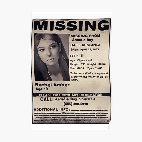 Missing: Rachel Amber Poster