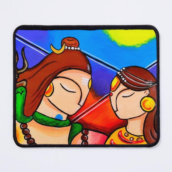 Item preview, Shiv Parvati Painting  designed and sold by VishwaPrasiddh.