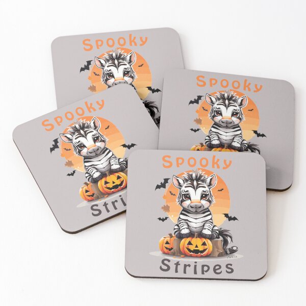 Item preview, Kawaii Halloween Spooky Stripes designed and sold by MvuuStudio.