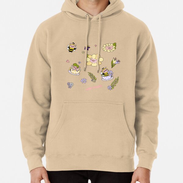 Giddy Piggies Bumblebee Garden Pullover Hoodie