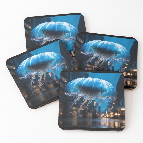 Item preview, Jellyfish explores the city designed and sold by Imthenats Photography and Art.