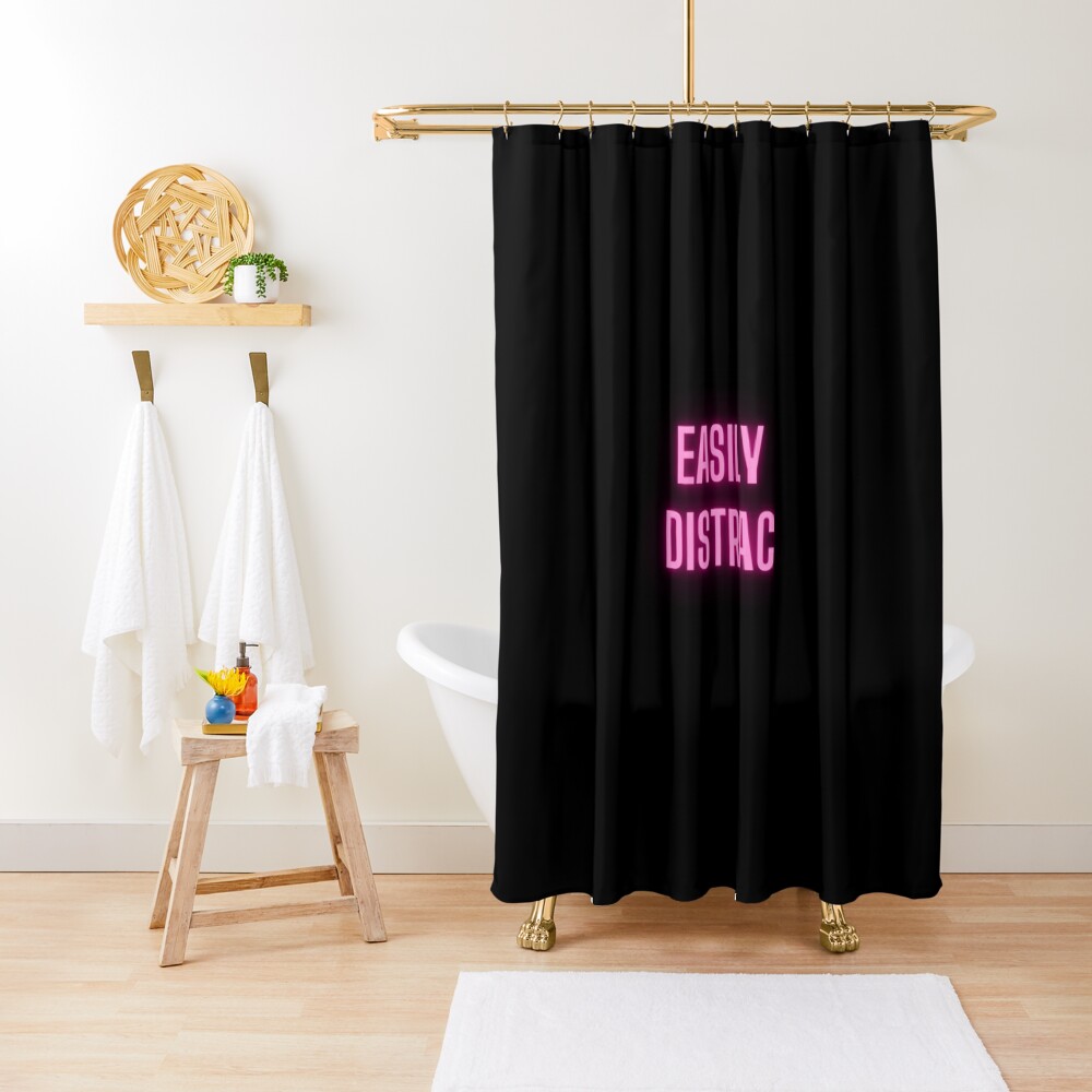 Disover easily distrac | Shower Curtain