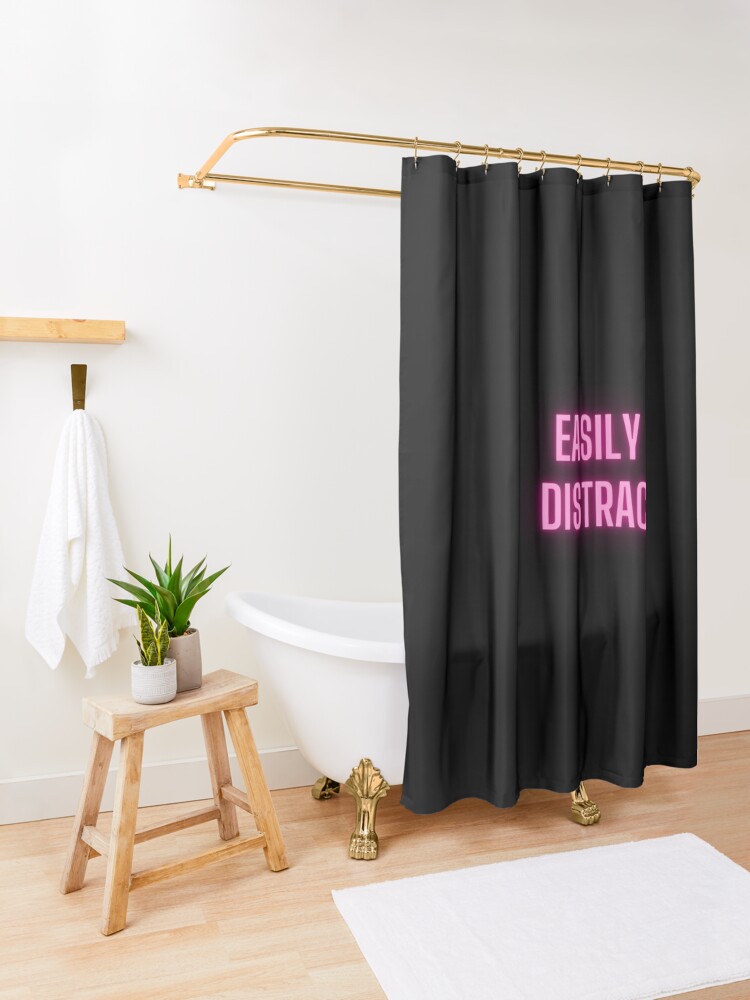 Discover easily distrac | Shower Curtain
